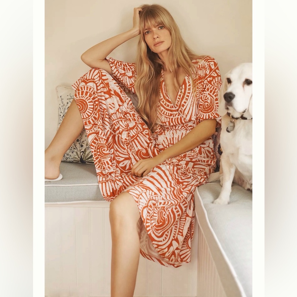 Anthro Bohdi Boho Wrap Top and Midi Skirt M/L - Picture 15 of 15